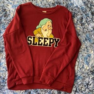 disney sleepy sweatshirt/crewneck